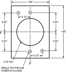 XLR adapter plate